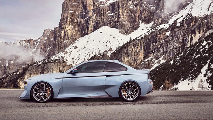 BMW 2002 Hommage Concept car in mountains