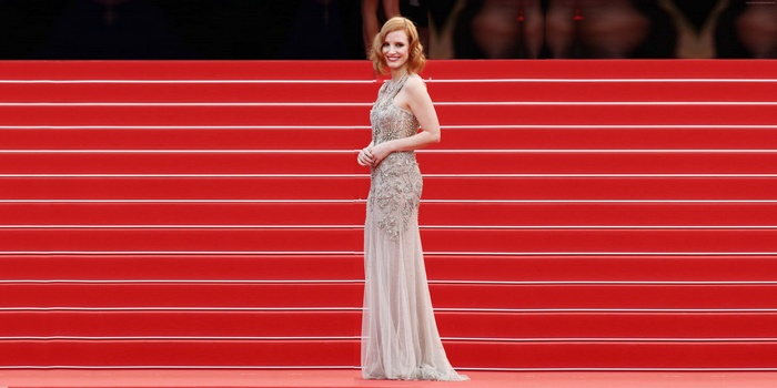 Jessica Chastain on the red carpet at Cannes Film Festival 2016