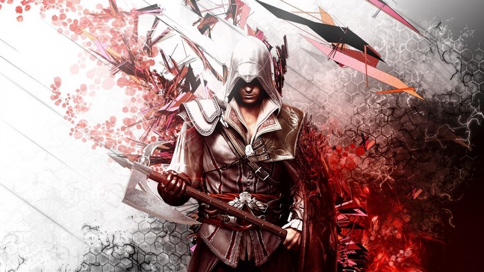 Assassins Creed 2 Character in Hooded Costume