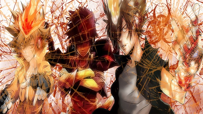 Tsuna and friends from Katekyo Hitman Reborn