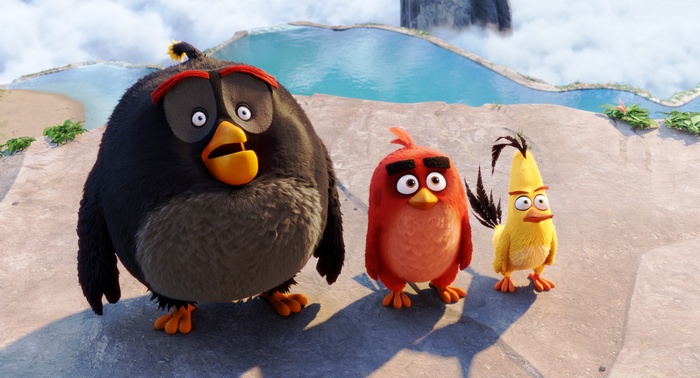 Bomb, Red, and Chuck from The Angry Birds Movie