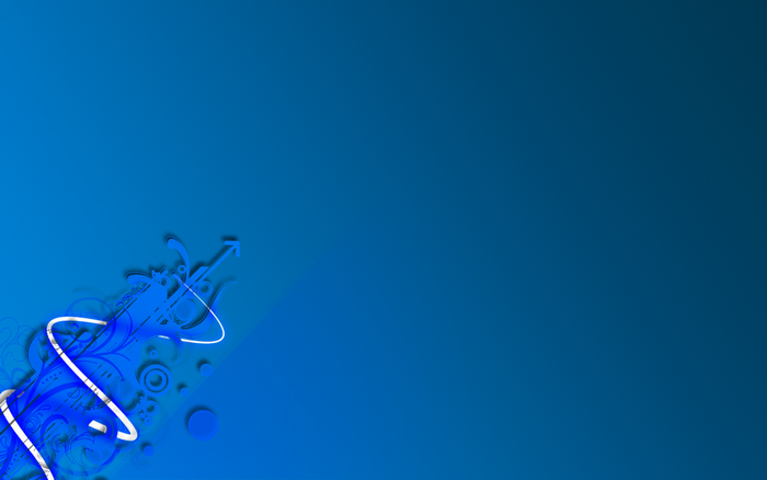 Abstract Blue Digital Art with Geometric Arrows