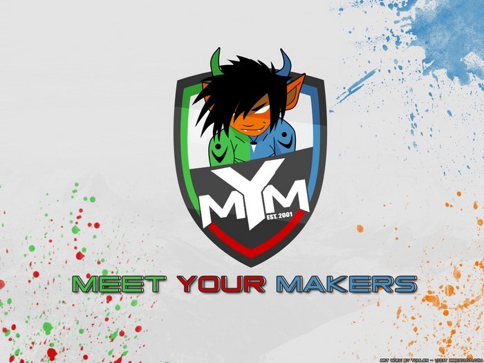 Meet Your Makers logo with cartoon character