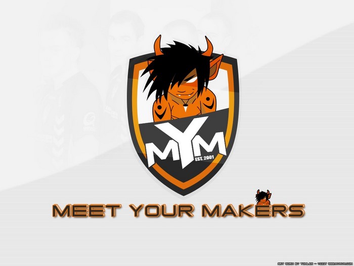 Meet Your Makers MYM logo with cartoon character