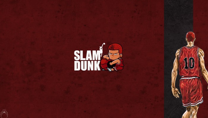 Slam Dunk Poster with Sakuragi Hanamichi