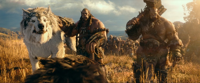 Orcs and wolf from Warcraft