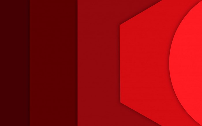 Abstract red shapes and lines