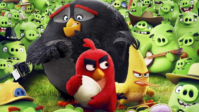 The Angry Birds Movie: Red, Chuck, and Bomb with Pigs