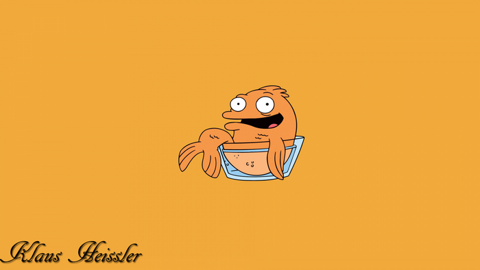 Klaus Heissler from American Dad! cartoon illustration
