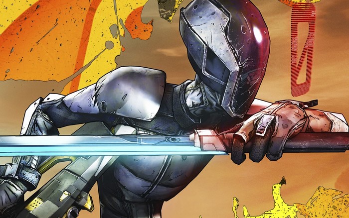 Zer0 from Borderlands 2 with a sword