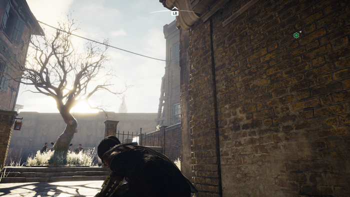 Evie Frye from Assassin's Creed Syndicate in an urban alley
