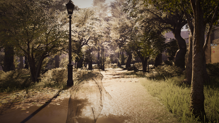 Evie Frye from Assassin's Creed Syndicate in a park