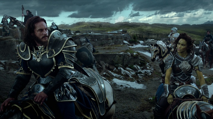 Anduin Lothar and Orc Warrior from Warcraft