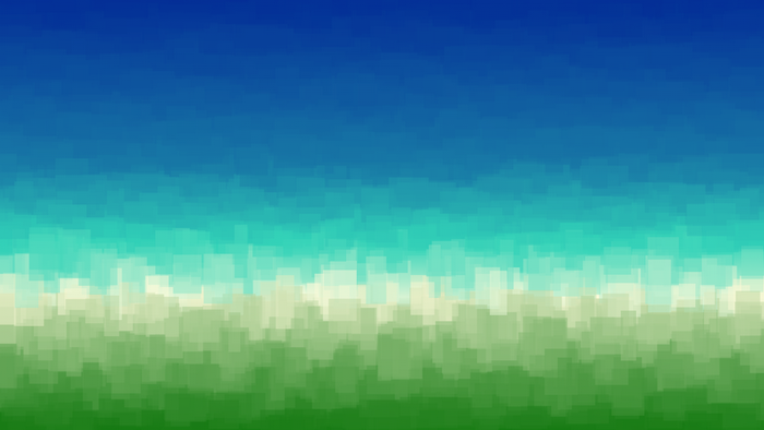 Abstract gradient of blue sky and green grass