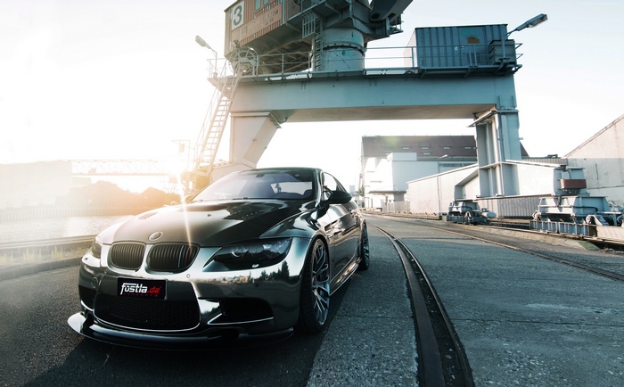 Fostla BMW M3 Coupe by a Crane
