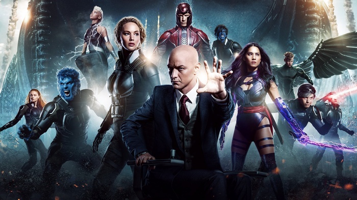X-Men: Apocalypse featuring James McAvoy and Jennifer Lawrence