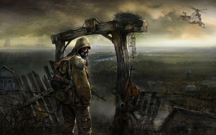 Soldier in gas mask from S.T.A.L.K.E.R. Shadow of Chernobyl
