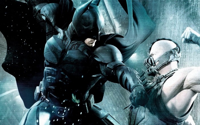 Batman and Bane fighting