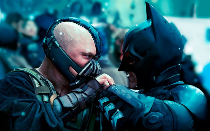 Batman and Bane from The Dark Knight Rises