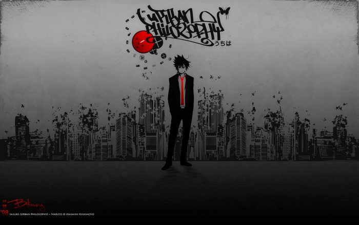 Sasuke Uchiha from Naruto Urban Philosophy Poster