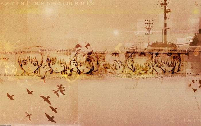 Serial Experiments Lain Anime Art
