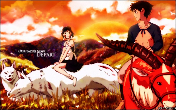 San and Ashitaka from Princess Mononoke