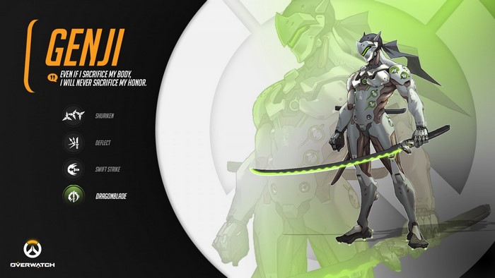 Genji from Overwatch character abilities