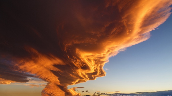 sunset, sky, cloud, 4k, HD