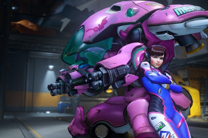 D.Va in her MEKA from Overwatch
