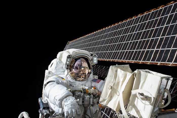Astronaut on the International Space Station