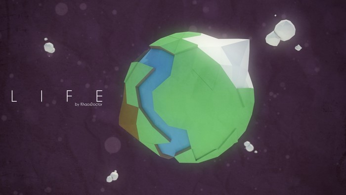 Low poly planet LIFE by KhaosDoctor