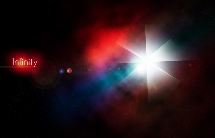 Infinity abstract space nebula digital art