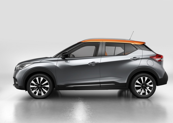 Silver Nissan Kicks Crossover