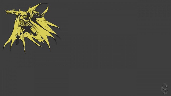 Batman in yellow vector art