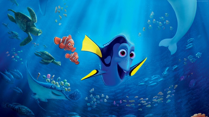 Dory and Nemo from Finding Dory