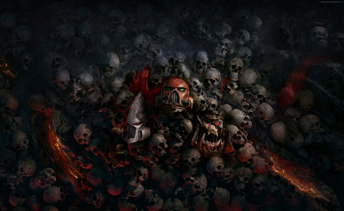 Warhammer 40k: Dawn of War 3 skulls and helmets