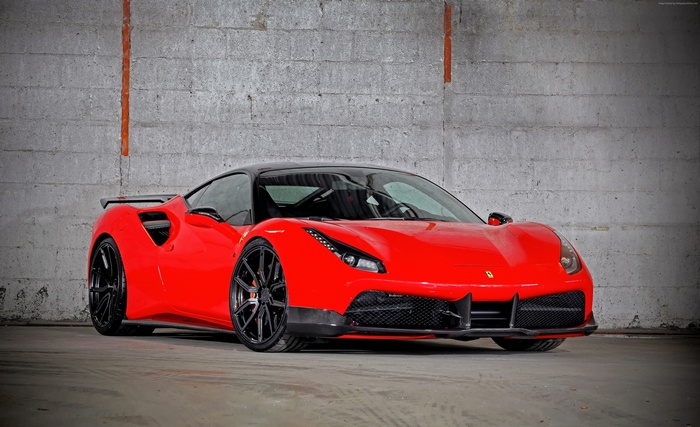 Red Ferrari 488 GTB by VOS Performance