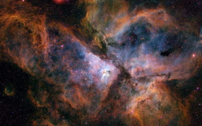 Carina Nebula in Outer Space with Stars and Nebula