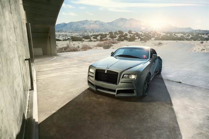 Spofec Rolls Royce Wraith in Desert Landscape