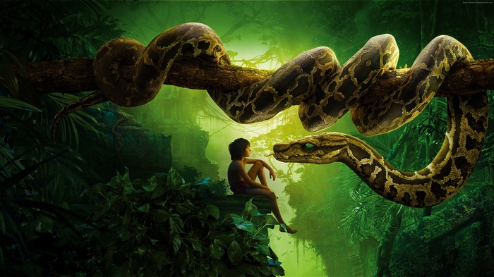 Mowgli and Kaa from The Jungle Book
