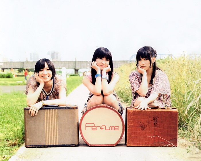 Perfume group with suitcases