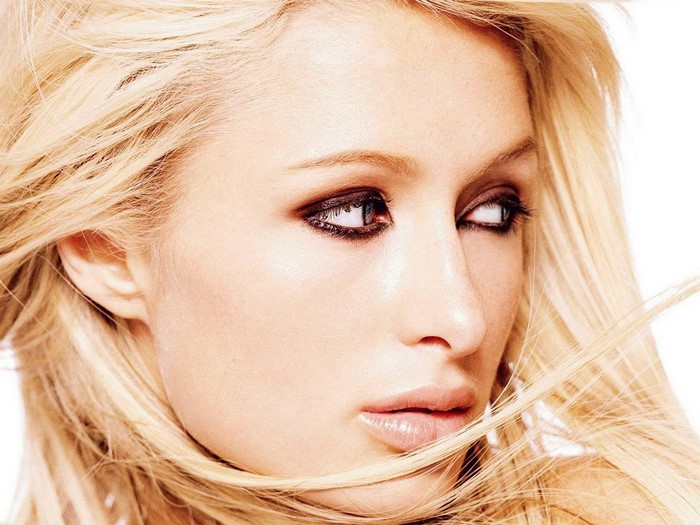 Paris Hilton close up portrait