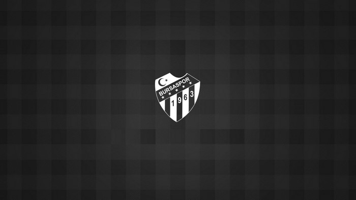 Bursaspor logo on a checkered background