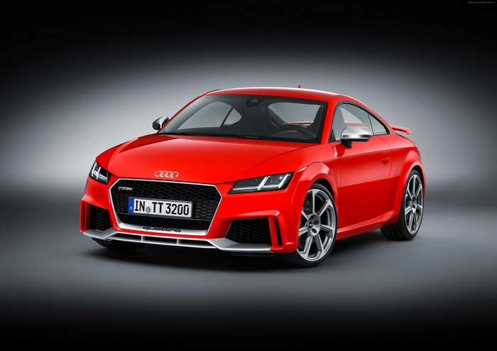 Red Audi TT RS Coupé (8S) Quattro at Auto China 2016