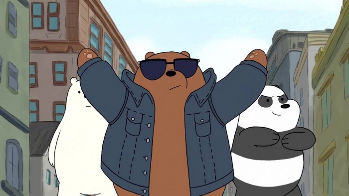 Grizz, Panda, and Ice Bear from We Bare Bears