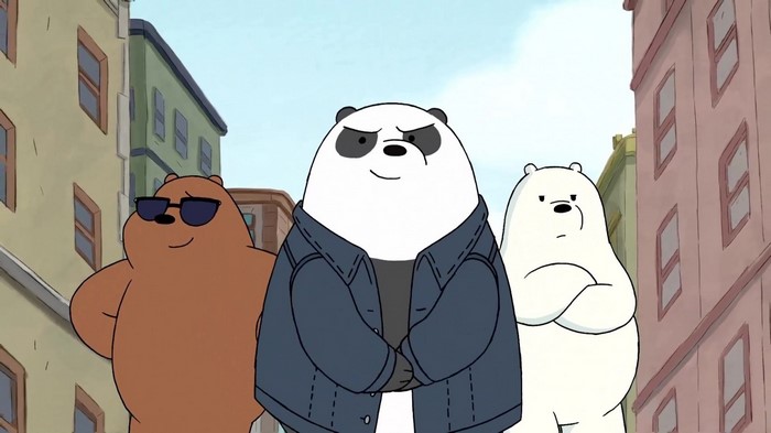Grizz, Panda, and Ice Bear from We Bare Bears
