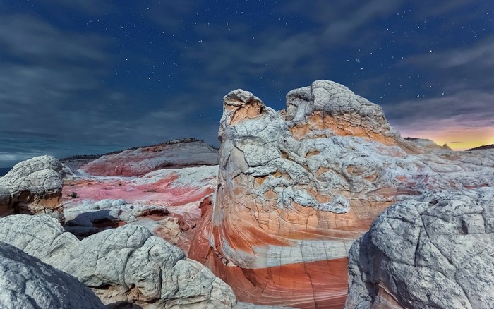 Starry night over White Pocket, Arizona