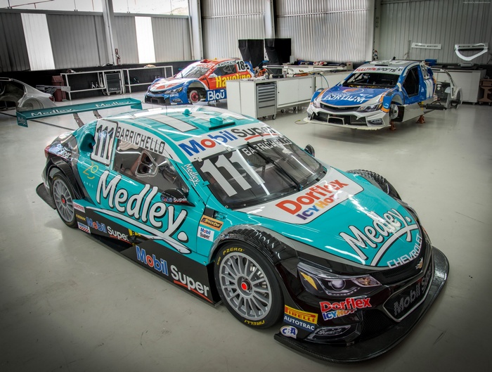 Chevrolet Stock Cars in a Garage