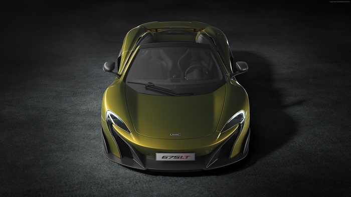 Yellow McLaren 675LT Spider Convertible