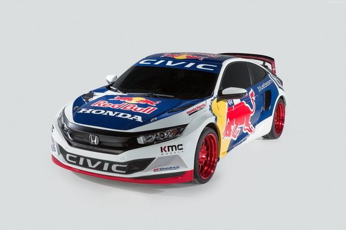 Red Bull Honda Civic Coupe Rallycross Car